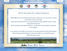 Tablet Screenshot of easybiketours.com